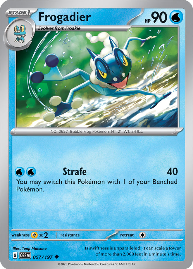 Scarlet & Violet Obsidian Flames 057/197 Frogadier