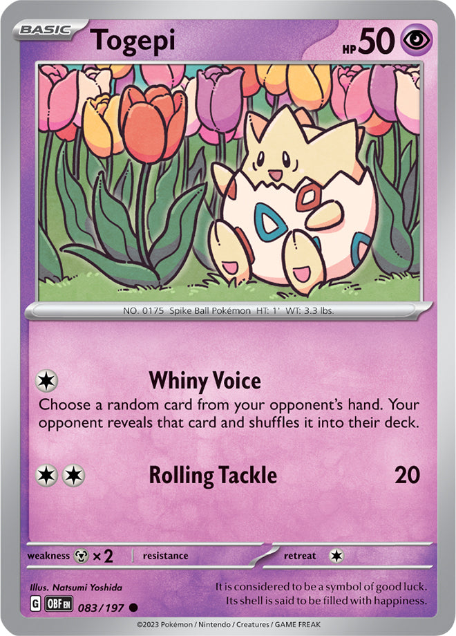 Scarlet & Violet Obsidian Flames 083/197 Togepi