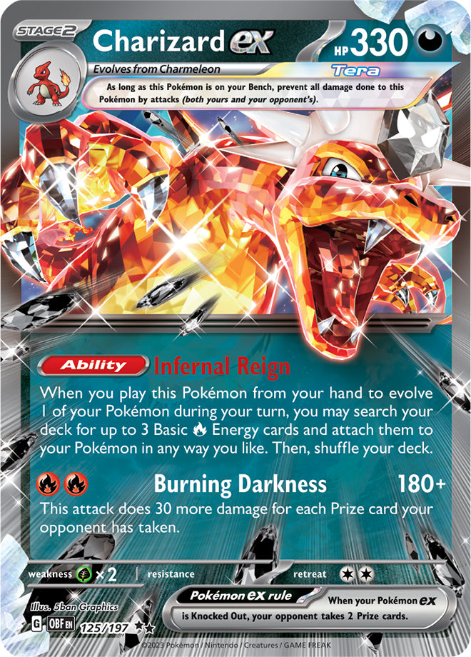 Scarlet & Violet Obsidian Flames 125/197 Charizard ex