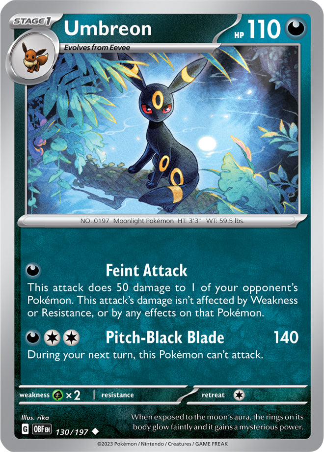 Scarlet & Violet Obsidian Flames 130/197 Umbreon