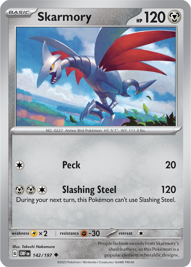 Scarlet & Violet Obsidian Flames 142/197 Skarmory