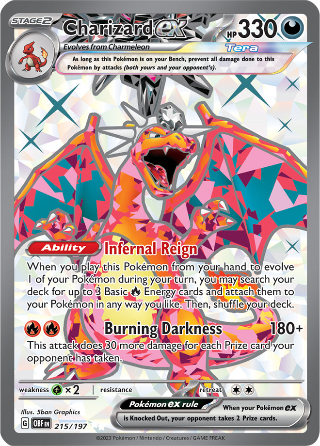 Scarlet & Violet Obsidian Flames 215/197 Charizard ex