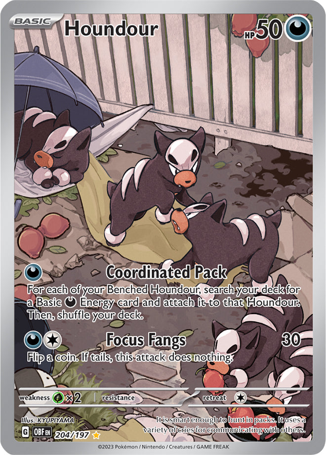 Scarlet & Violet Obsidian Flames 204/197 Houndour