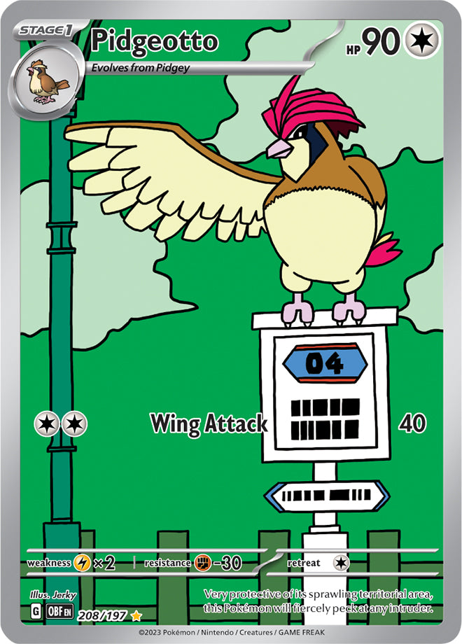 Scarlet & Violet Obsidian Flames 208/197 Pidgeotto