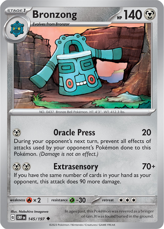 Scarlet & Violet Obsidian Flames 145/197 Bronzong