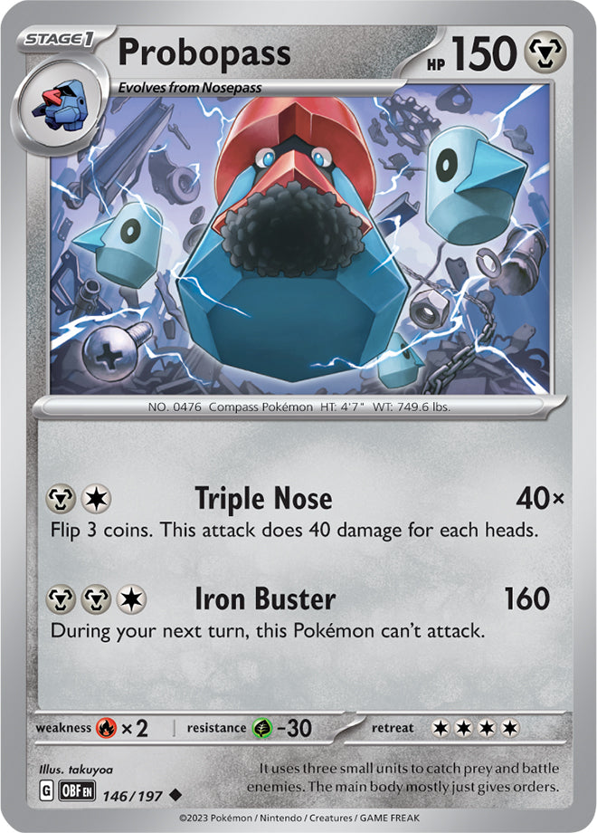 Scarlet & Violet Obsidian Flames 146/197 Probopass