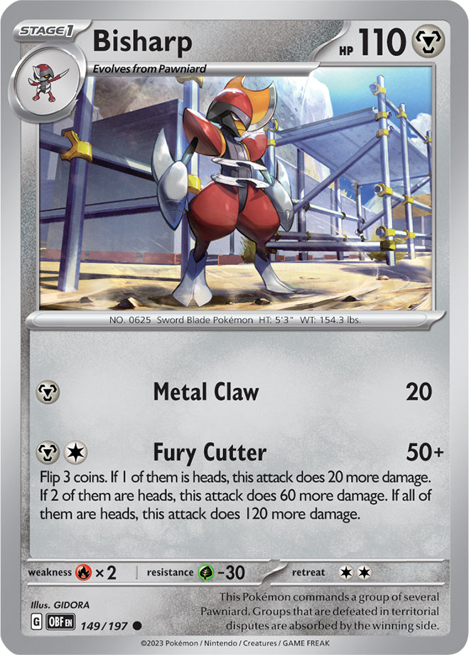 Scarlet & Violet Obsidian Flames 149/197 Bisharp