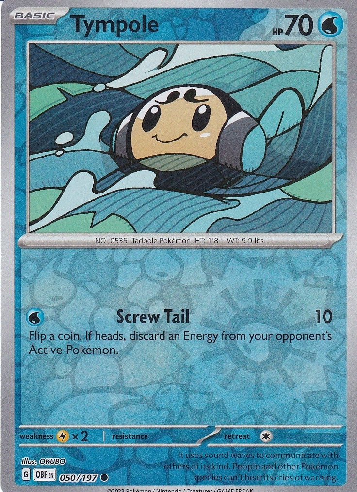 Scarlet & Violet Obsidian Flames 050/197 Tympole Reverse Holo