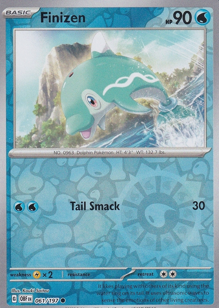 Scarlet & Violet Obsidian Flames 061/197 Finizen Reverse Holo