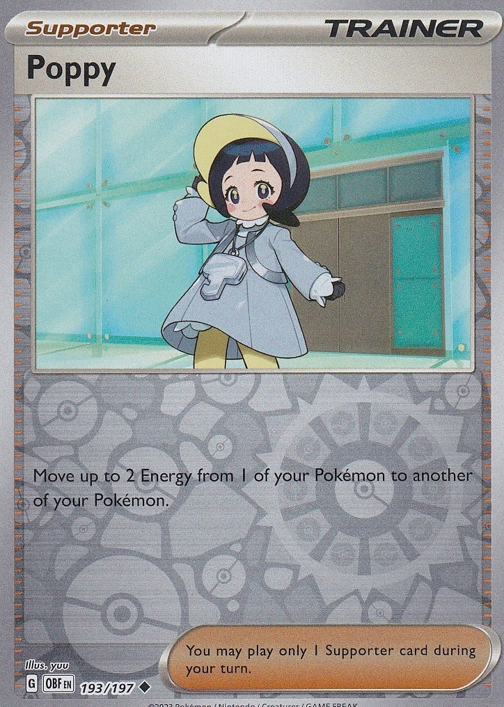 Scarlet & Violet Obsidian Flames 193/197 Poppy Reverse Holo