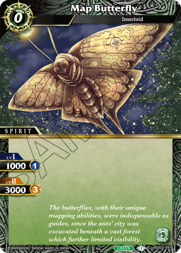 BSS02-091 Map Butterfly