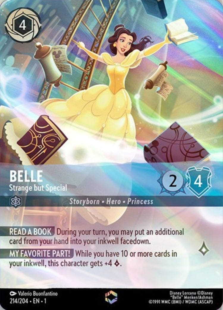 Disney Lorcana The First Chapter 214/204 BELLE Strange But Special