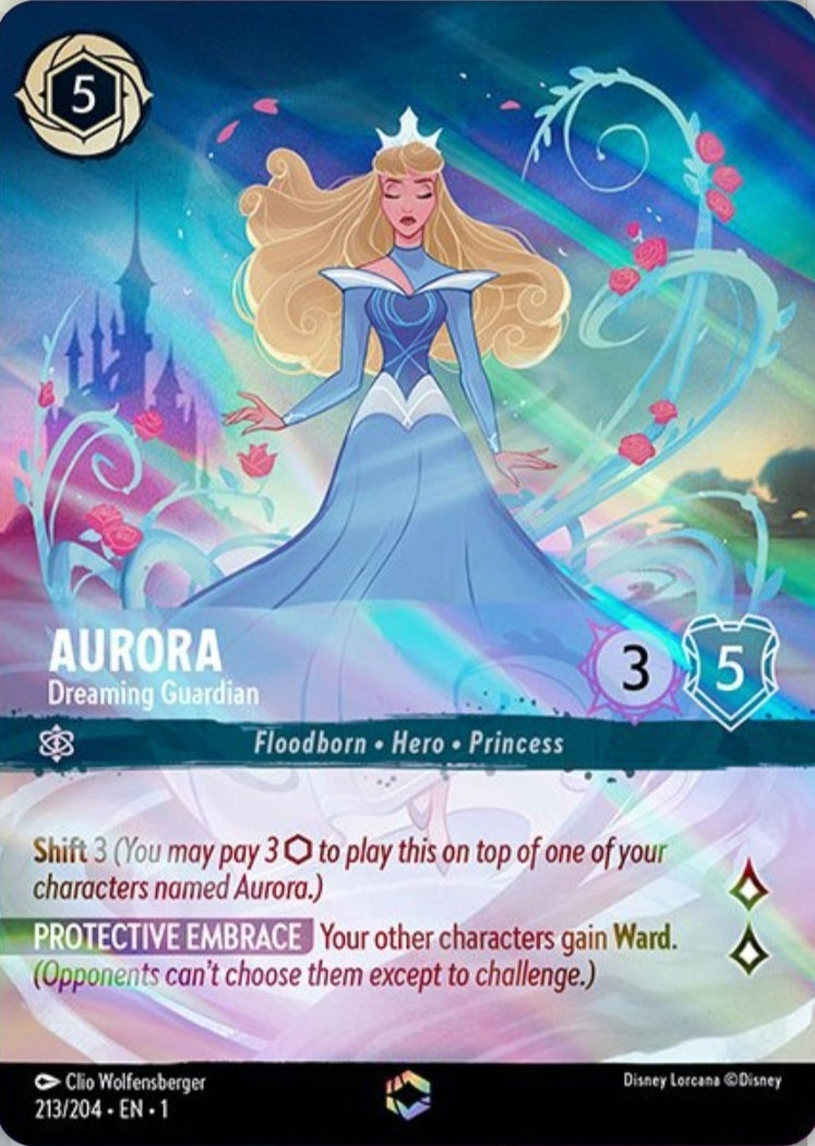 Disney Lorcana The First Chapter 213/204 AURORA Dreaming Guardian