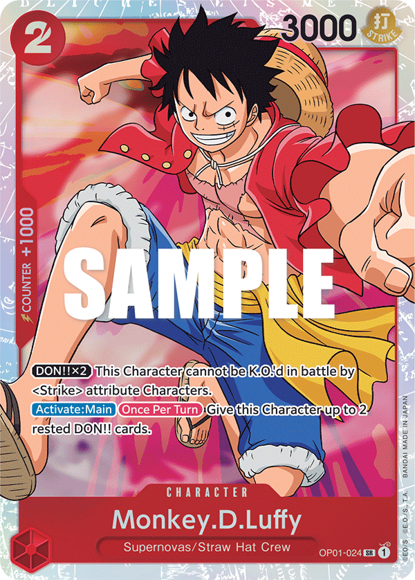 OP01-024 | SR | CHARACTER Monkey.D.Luffy