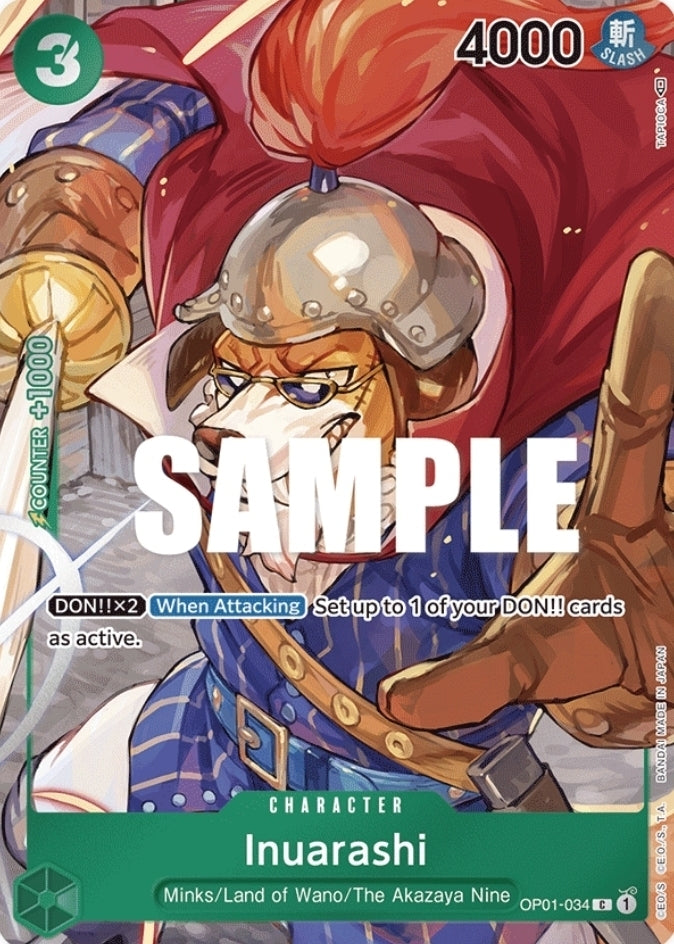 OP01-034 | C | CHARACTER Inuarashi Alternate art