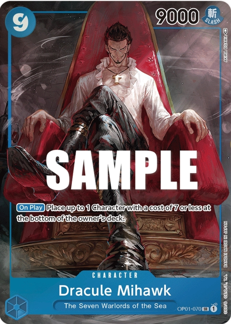 OP01-070 | SR | CHARACTER Dracule Mihawk Alternate art