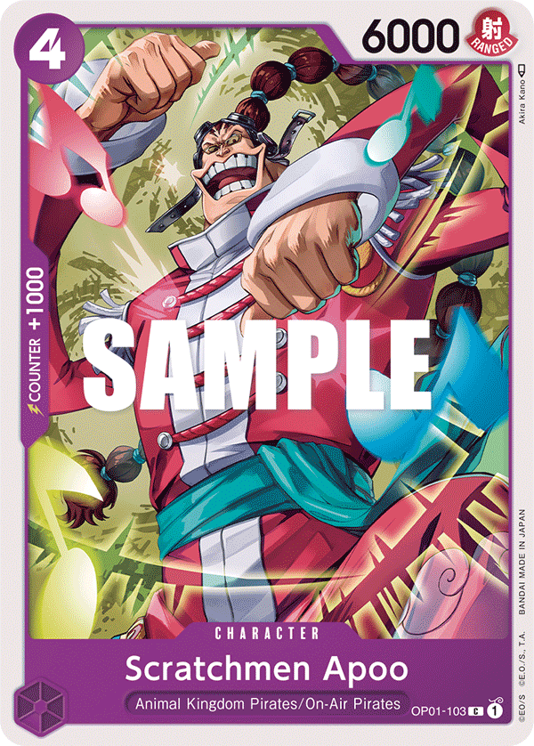 OP01-103 | C | CHARACTER Scratchmen Apoo