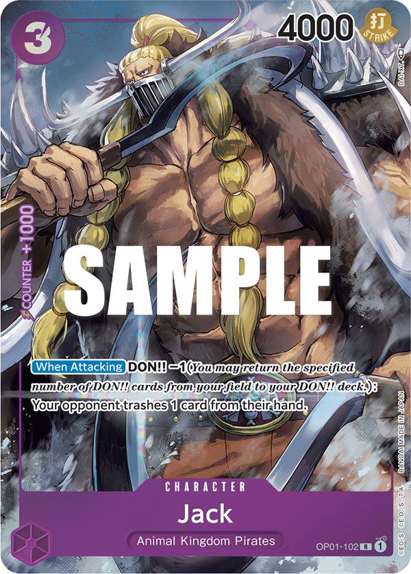 OP01-102 | R | CHARACTER Jack Alternate art