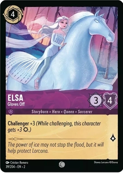 Disney Lorcana Rise Of The Floodborn 039/204 ELSA Gloves Off