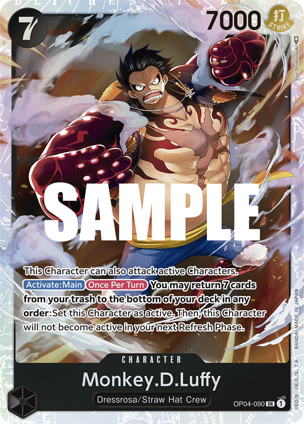 OP04-090 | SR | CHARACTER Monkey.D.Luffy
