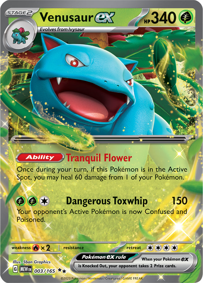 Scarlet & Violet-151 003/165 Venusaur ex