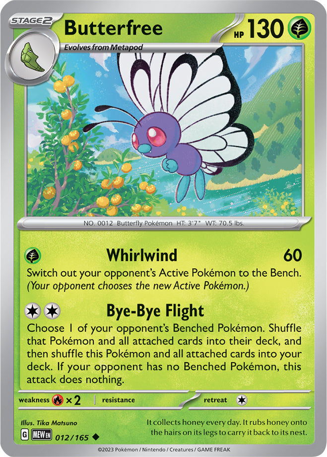 Scarlet & Violet-151 012/165 Butterfree