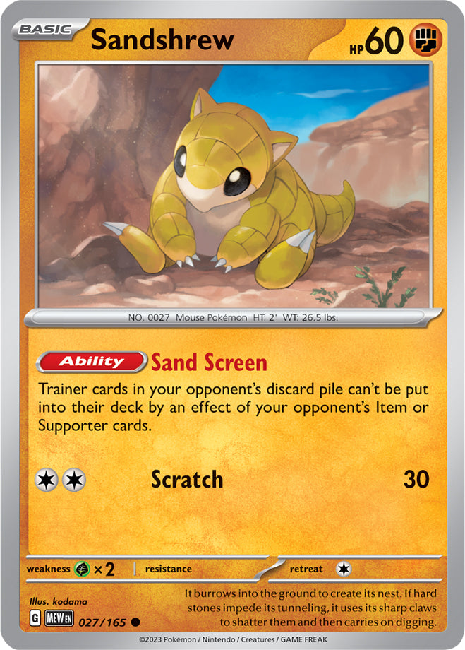 Scarlet & Violet-151 027/165 Sandshrew