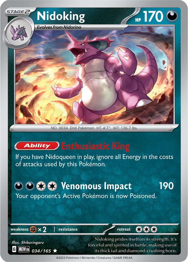 Scarlet & Violet-151 034/165 Nidoking