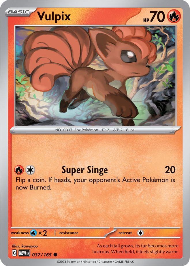 Scarlet & Violet-151 037/165 Vulpix Reverse Holo