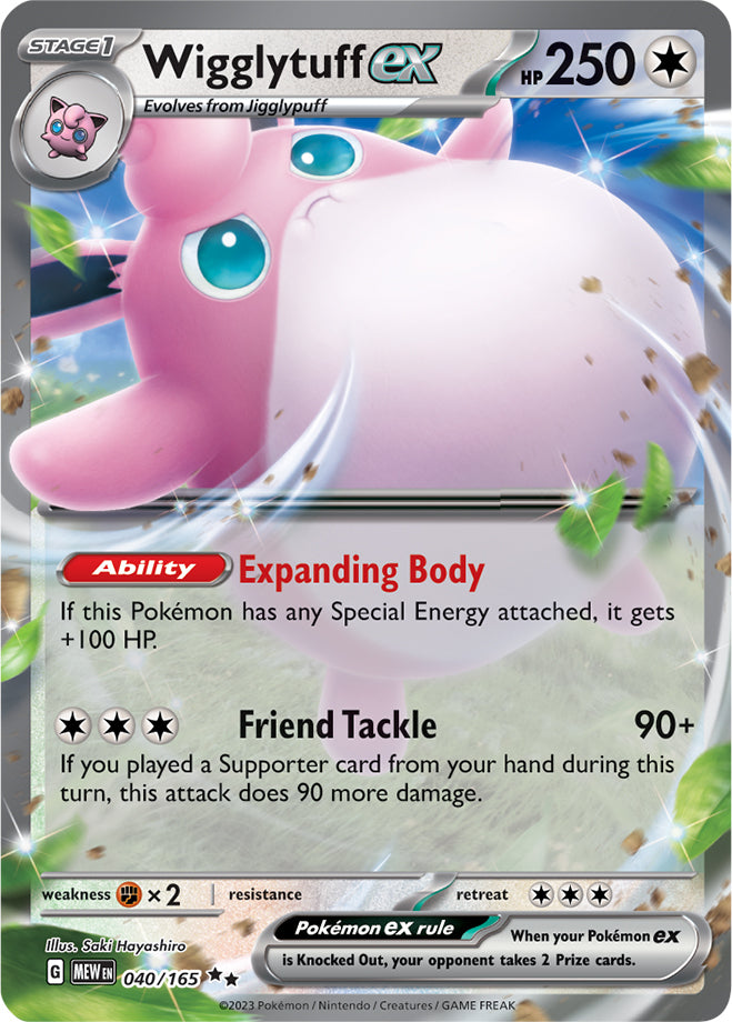 Scarlet & Violet-151 040/165 Wigglytuff ex