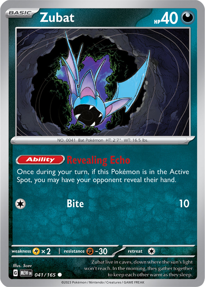 Scarlet & Violet-151 041/165 Zubat Reverse Holo