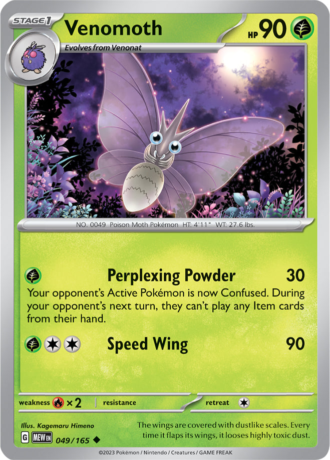 Scarlet & Violet-151 049/165 Venomoth Reverse Holo