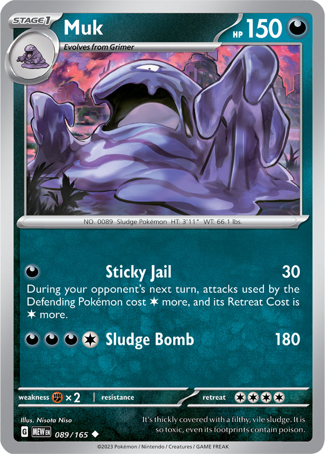 Scarlet & Violet-151 089/165 Muk Reverse Holo