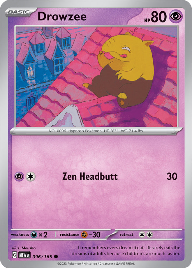 Scarlet & Violet-151 096/165 Drowzee Reverse Holo