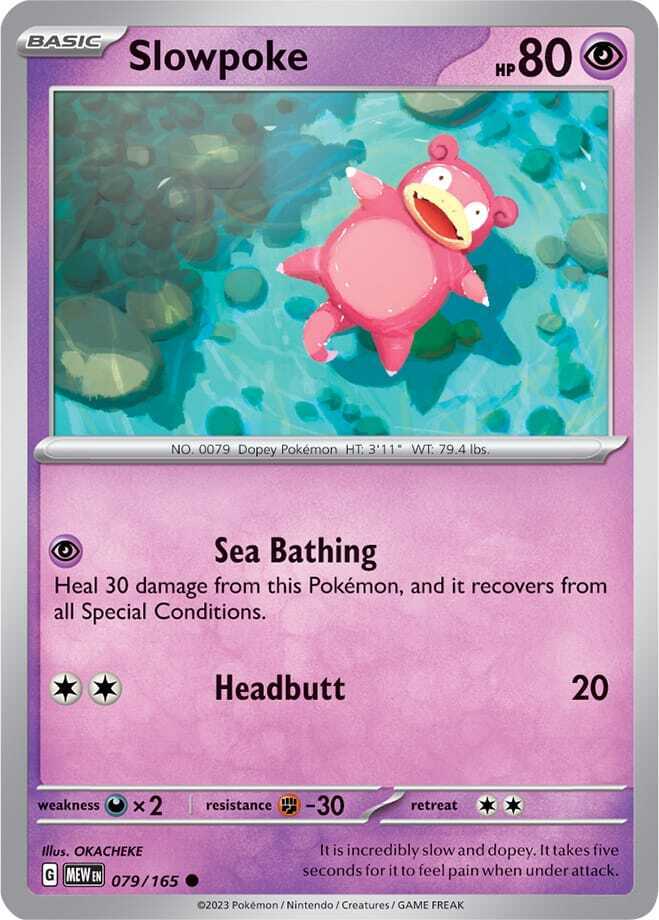 Scarlet & Violet-151 079/165 Slowpoke Reverse Holo