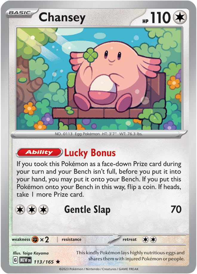 Scarlet & Violet-151 113/165 Chansey Holo