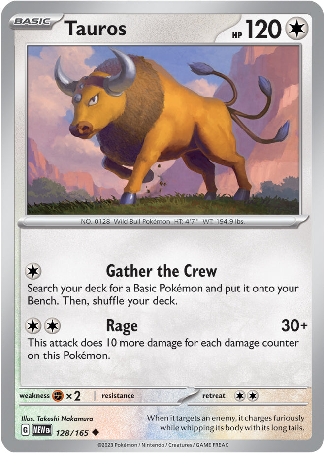 Scarlet & Violet-151 128/165 Tauros