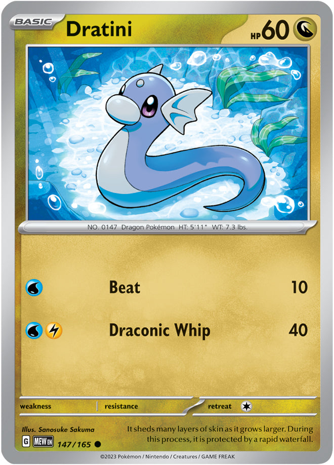 Scarlet & Violet-151 147/165 Dratini Reverse Holo