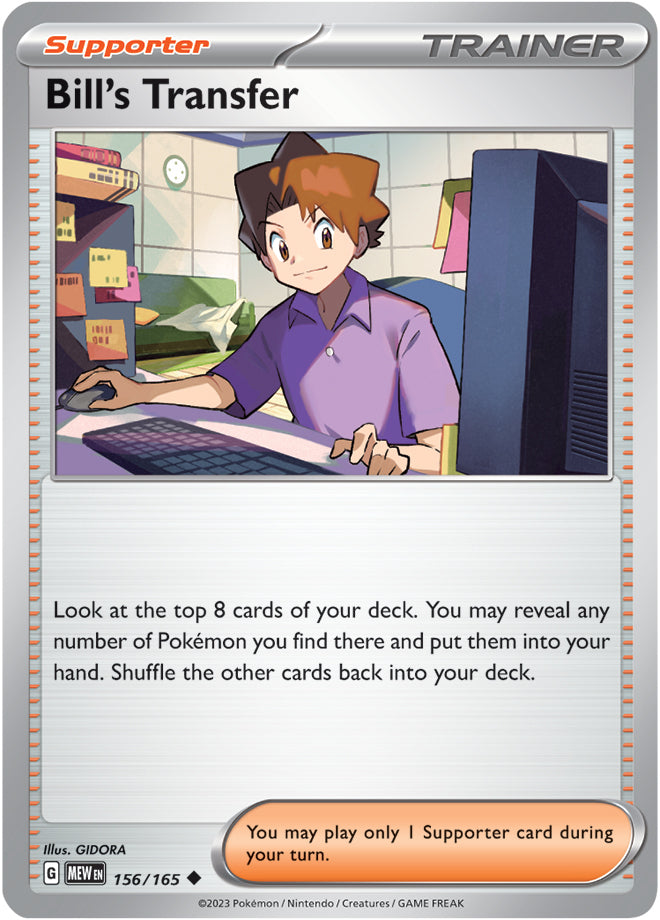 Scarlet & Violet-151 156/165 Bill's Transfer