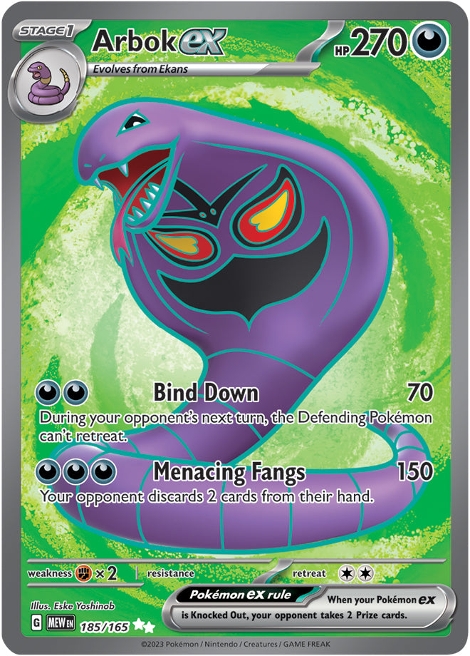 Scarlet & Violet-151 185/165 Arbok ex