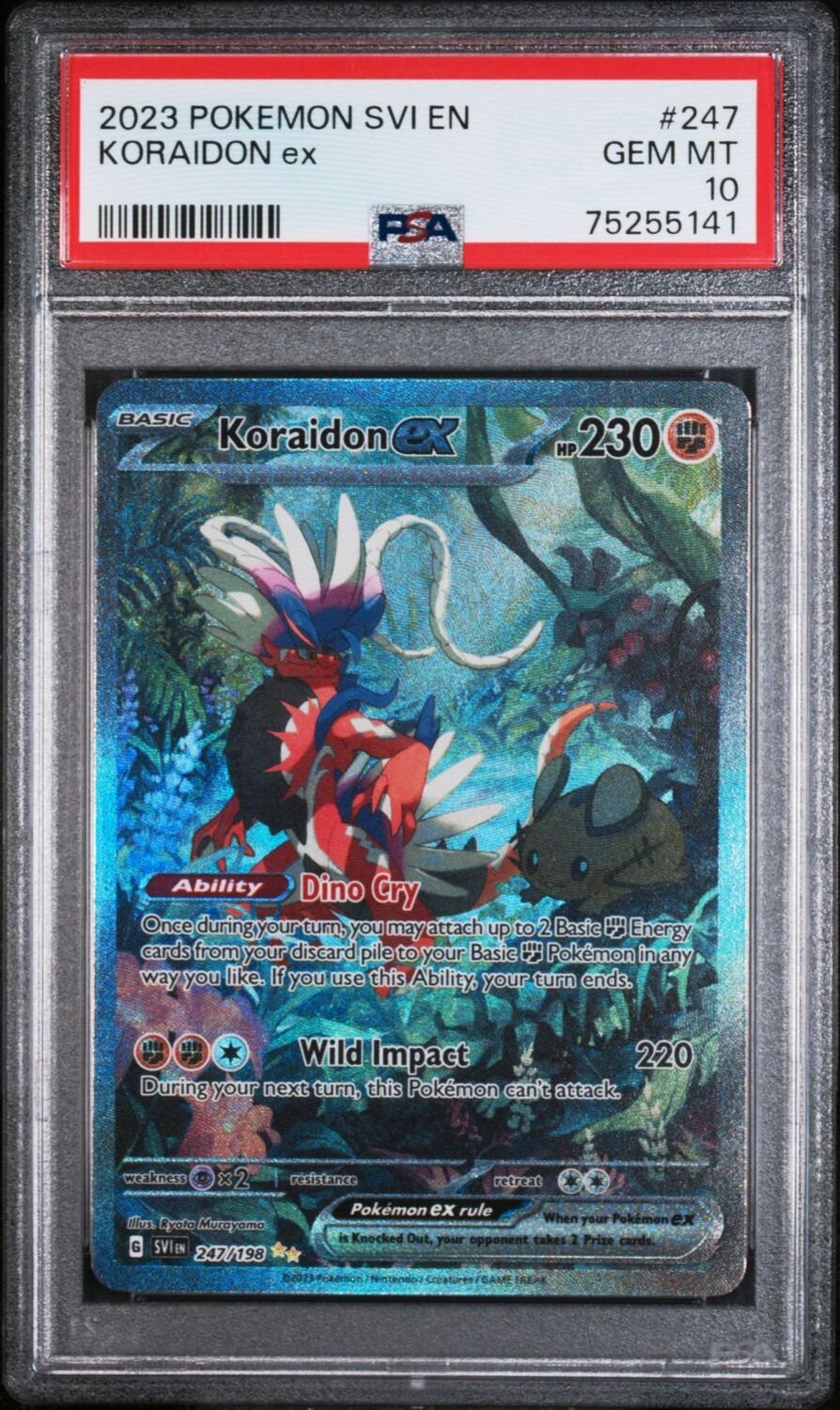 Pokemon Svi EN-Scarlet & Violet 247 KORAIDON EX GEM MINT 10