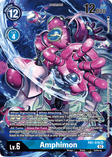 Resurgence Booster RB1-016 Amphimon Alternate Art
