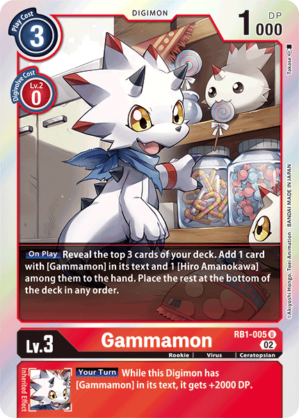 Resurgence Booster RB1-005 Gammamon