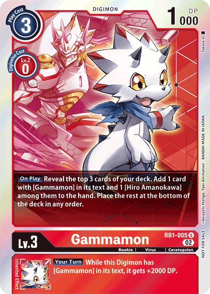 Resurgence Booster RB1-005 Gammamon Alternative Art