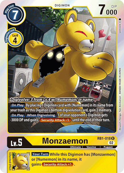 Resurgence Booster RB1-018 Monzaemon