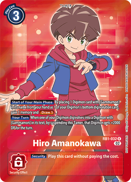 Resurgence Booster RB1-032 Hiro Amanokawa Alternative Art