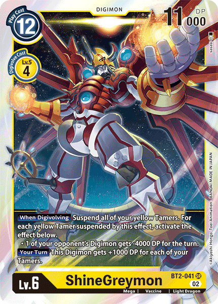 Resurgence Booster BT2-041 ShineGreymon Alternative Art