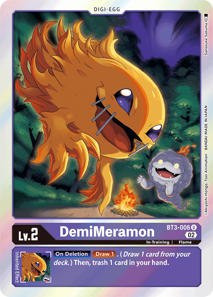 Resurgence Booster BT3-006 DemiMeramon Alternative Art