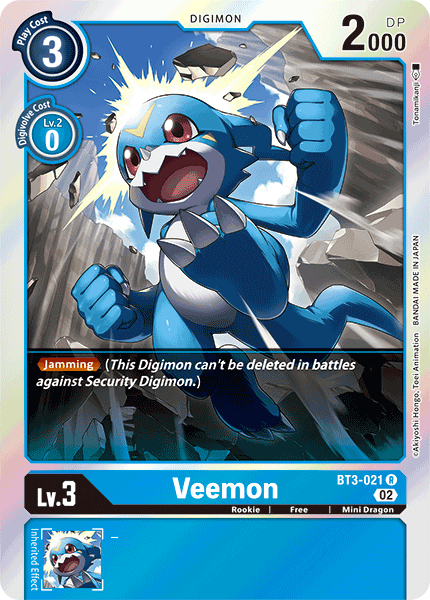 Resurgence Booster BT3-021 Veemon Alternative Art