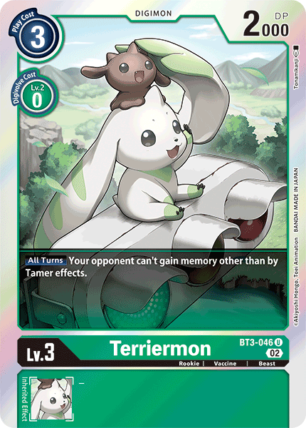 Resurgence Booster BT3-046 Terriermon Alternative Art